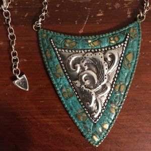 SILPADA Silver Necklace with Stamped Pendant